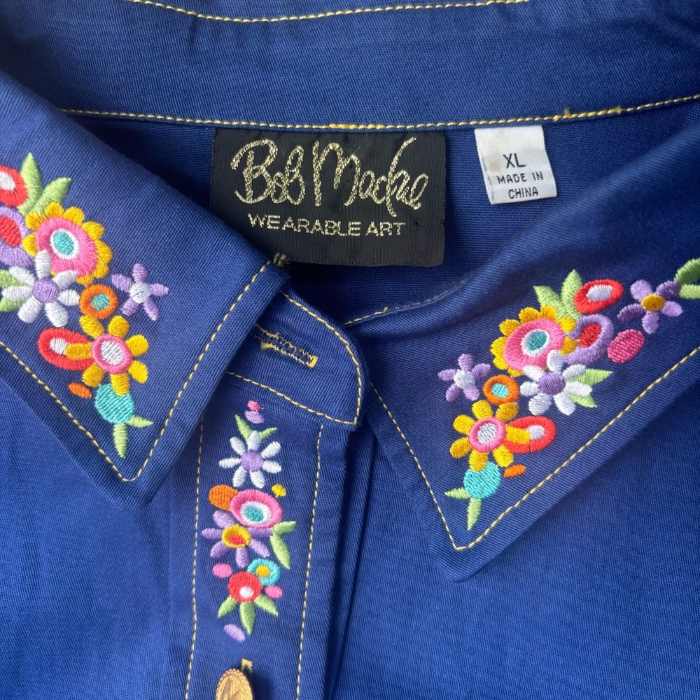 Bob Mackie Wearable Art Maypole Shirt - image 3